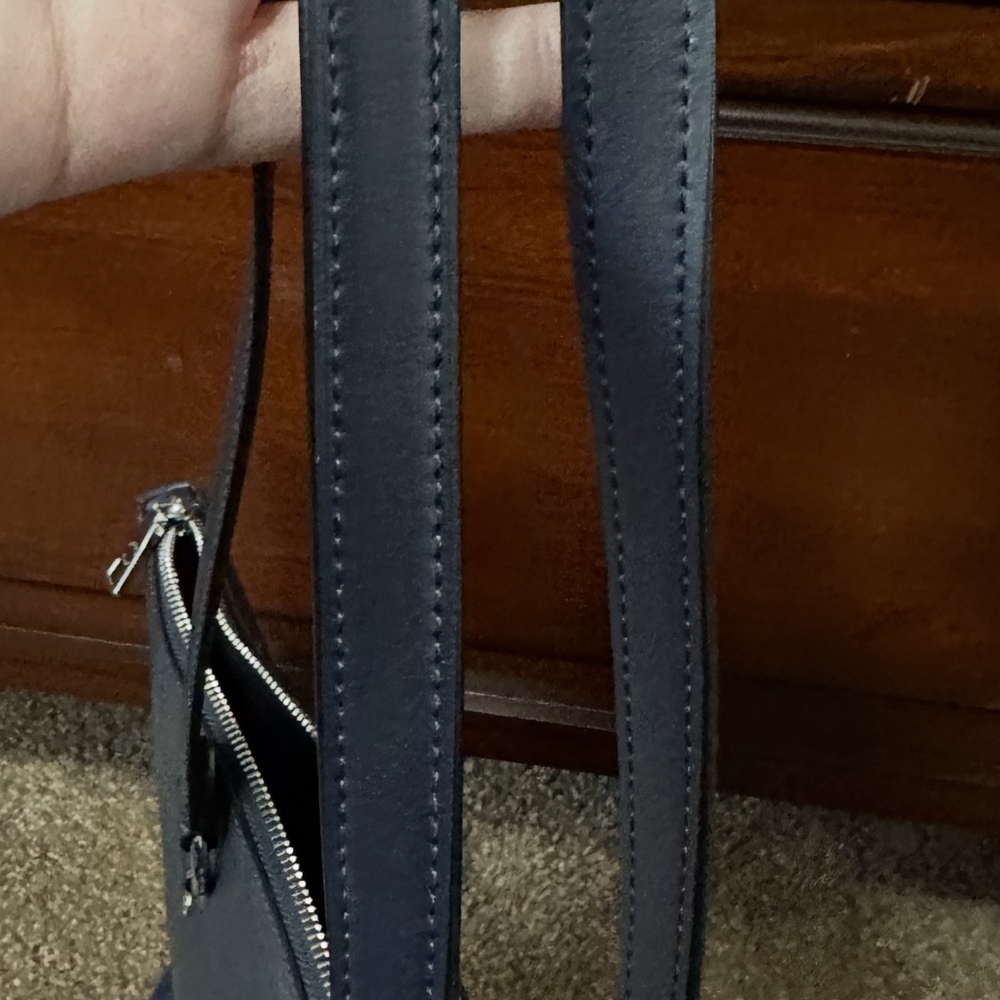 Coach Denim Blue, Leather Gallery Tote Bag - Picture 9 of 9